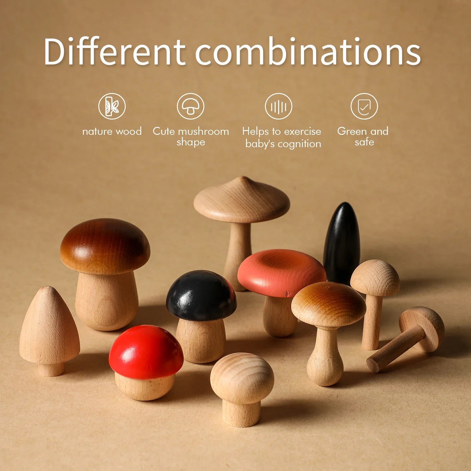 Wooden Tree Stacking Toy – Pretend Play Game for Kids