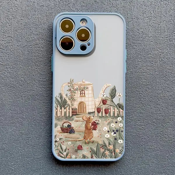 Cartoon Animal Bear Fox Squirrel Phone Case For iPhone