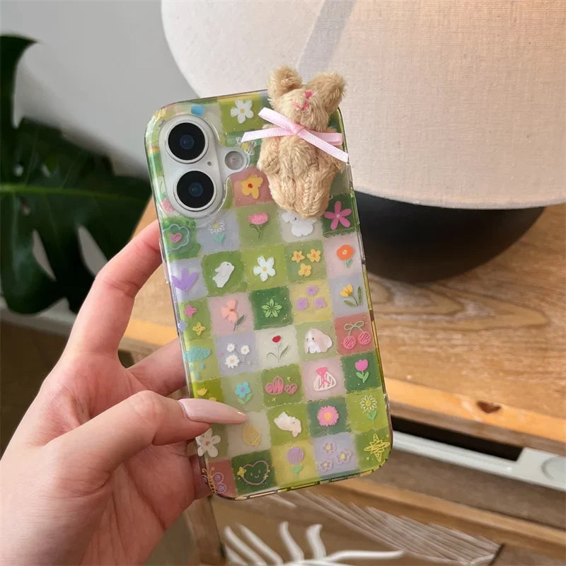 Korean Ins Cute Flower Phone Case For iPhone