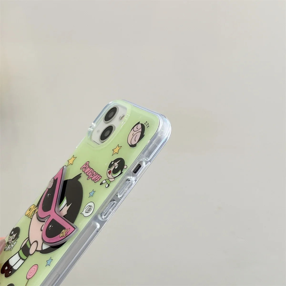 Korean Cartoon Three-dimensional Eyes Phone Case For iPhone