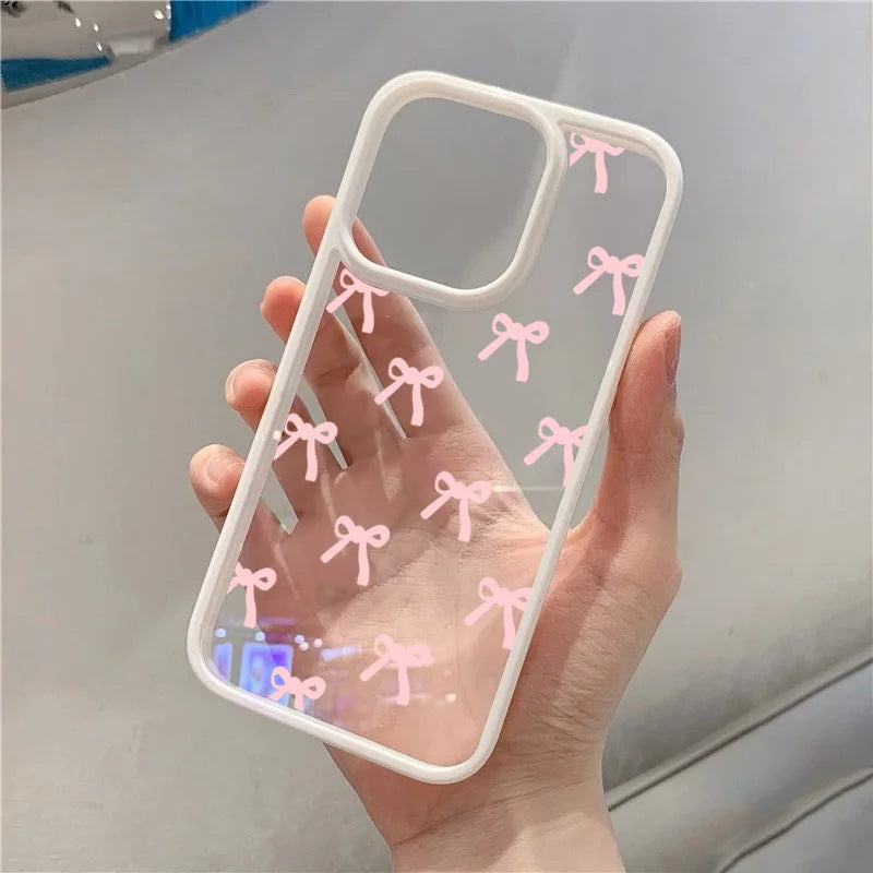 Fashionable Red Pink Bow Phone Case