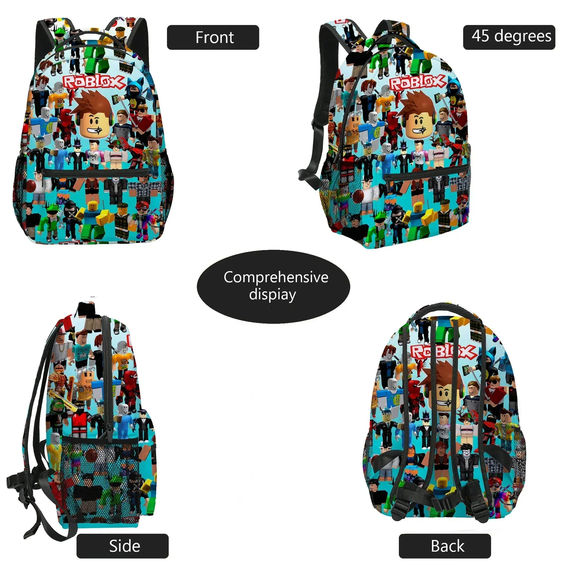 Roblox Virtual World School Backpack Set