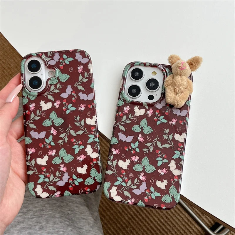 Korean Ins Cute Flower Phone Case For iPhone
