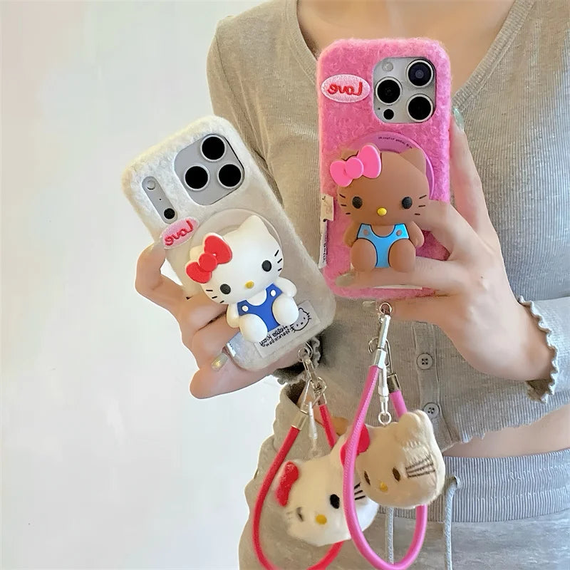 Fashion Winter Cloth Fabrci Magnetic Phone Case For iPhone