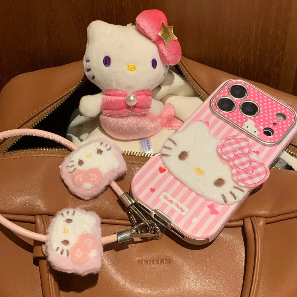 Large Window Texture Hello Kitty Phone Case For iPhone