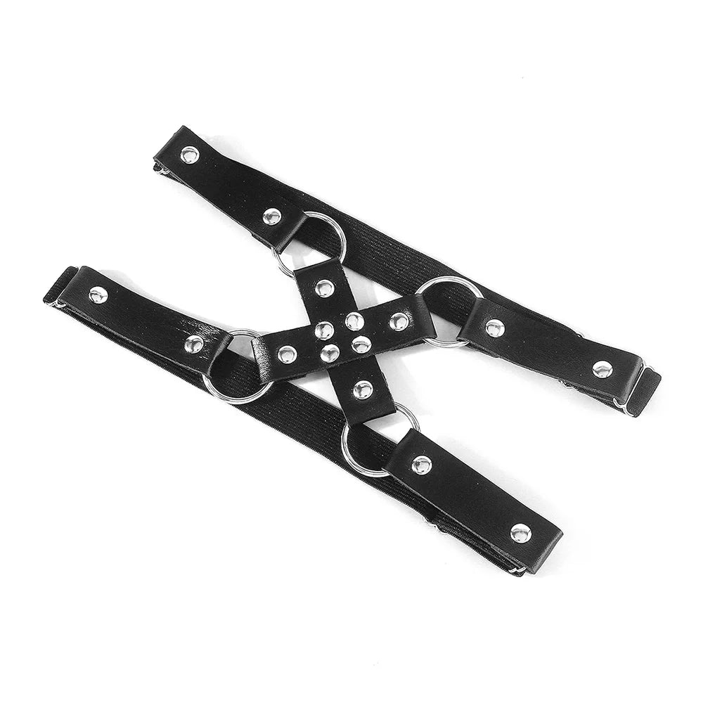 Punk Goth Faux Leather Thigh Garter