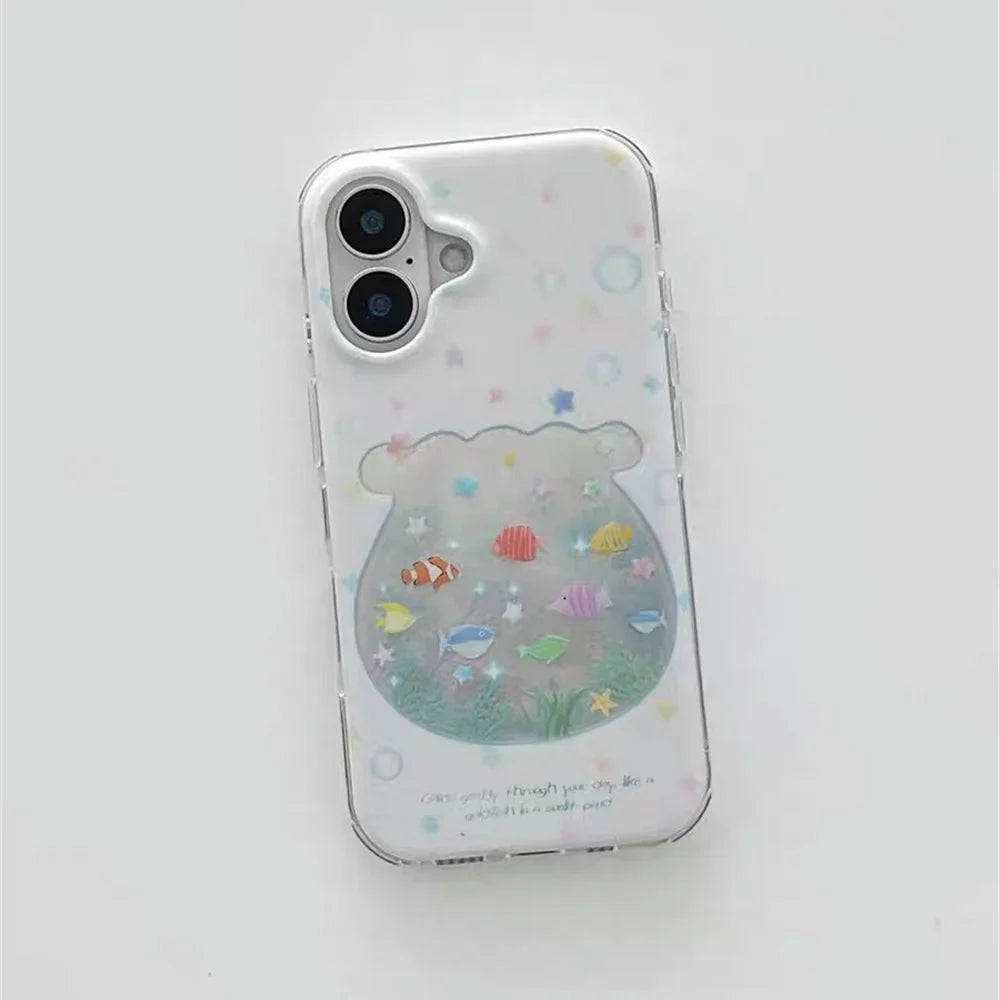 Cute Stars Fish Phone Case