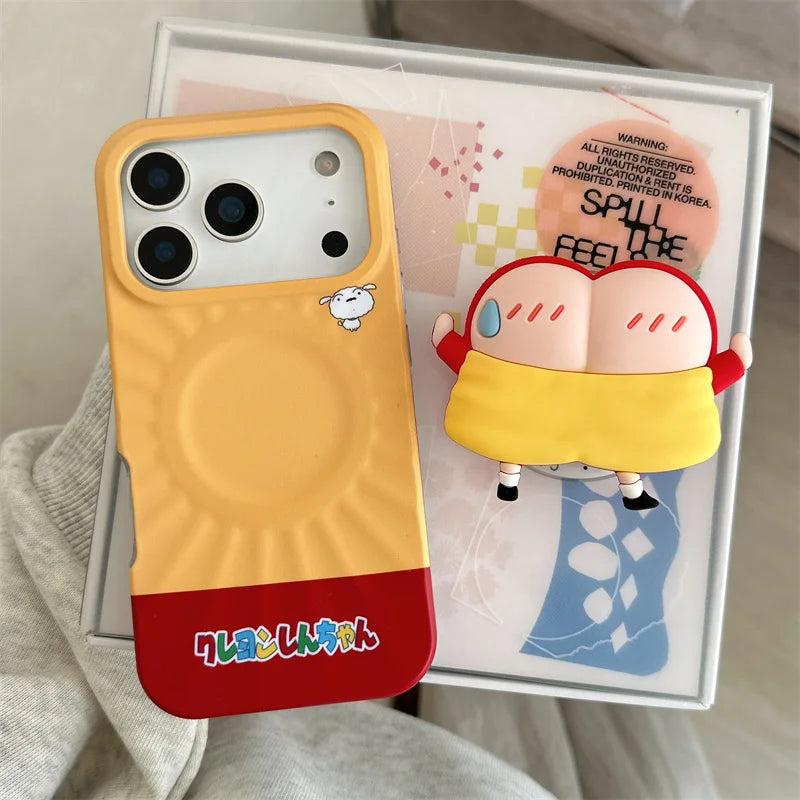 Funny Cute Cartoon Magnetic Phone Case For iPhone
