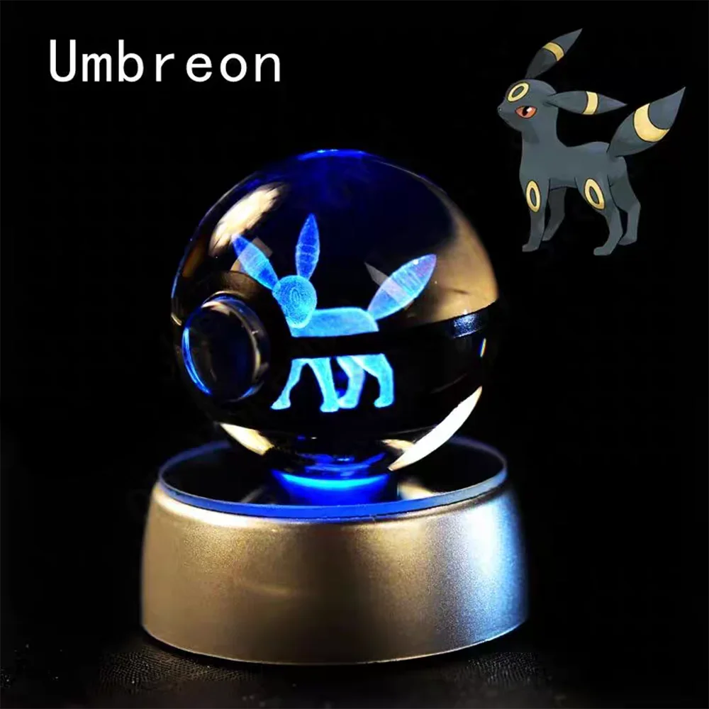 3D Pokemon Crystal Ball LED Night Light