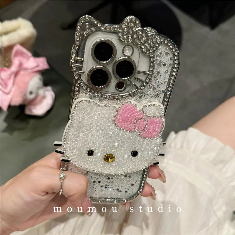 Luxury Hello Kitty Shinny Diamonds Original Case For iPhone