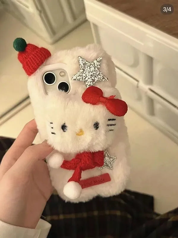 Sanrio Hello Kitty Plush Phone Case For iPhone Mobile Phone Pochacco Case