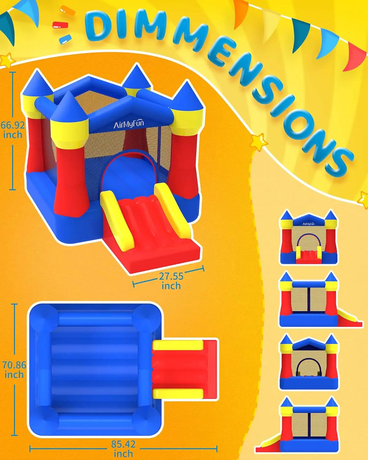 Inflatable Bounce House with Slide