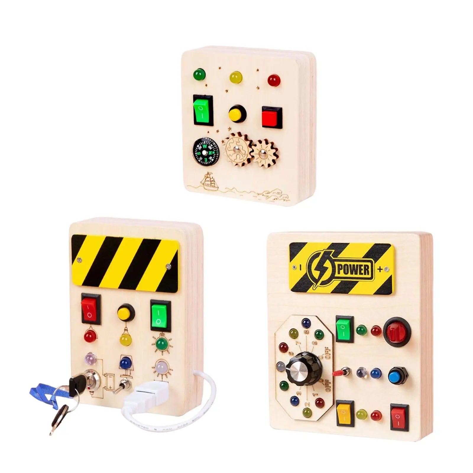 LED Light Switch Busy Board – Educational Toy for Toddlers