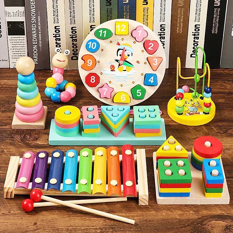 Wooden Puzzle Toys – Educational Learning Toy for Toddlers