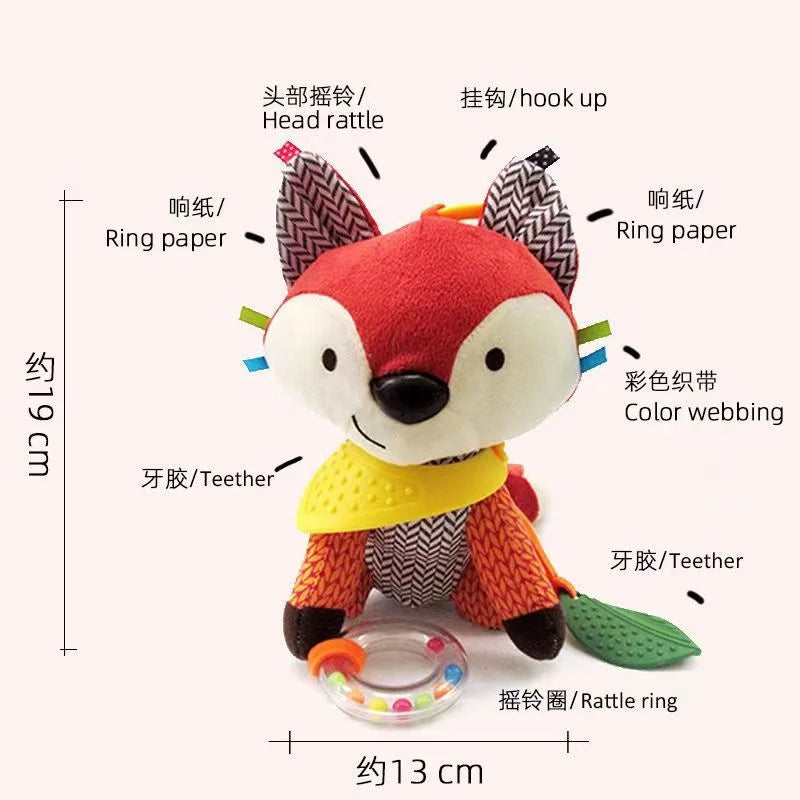 Stroller Pendant Toys Soft Plush Animal Dolls