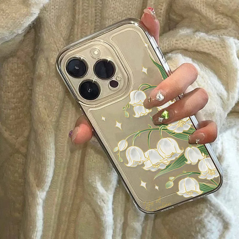 Flower Shockproof Transparent Phone Case