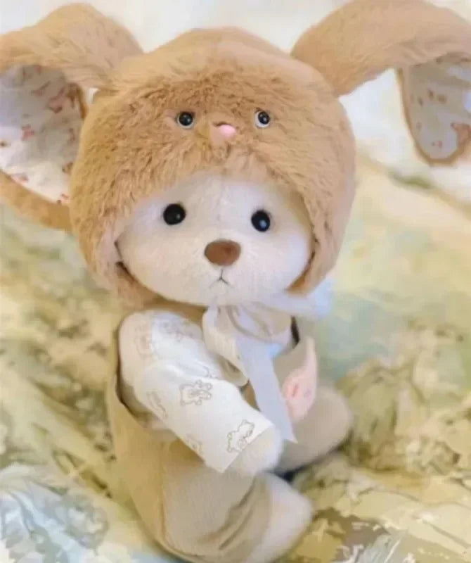 Teddy Bear Plush Doll with Changeable Clothes