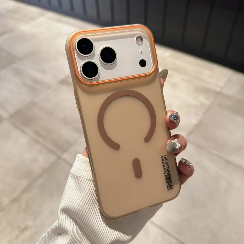 Soft For magsafe Wireless Charge Shockproof Phone Case For iPhone