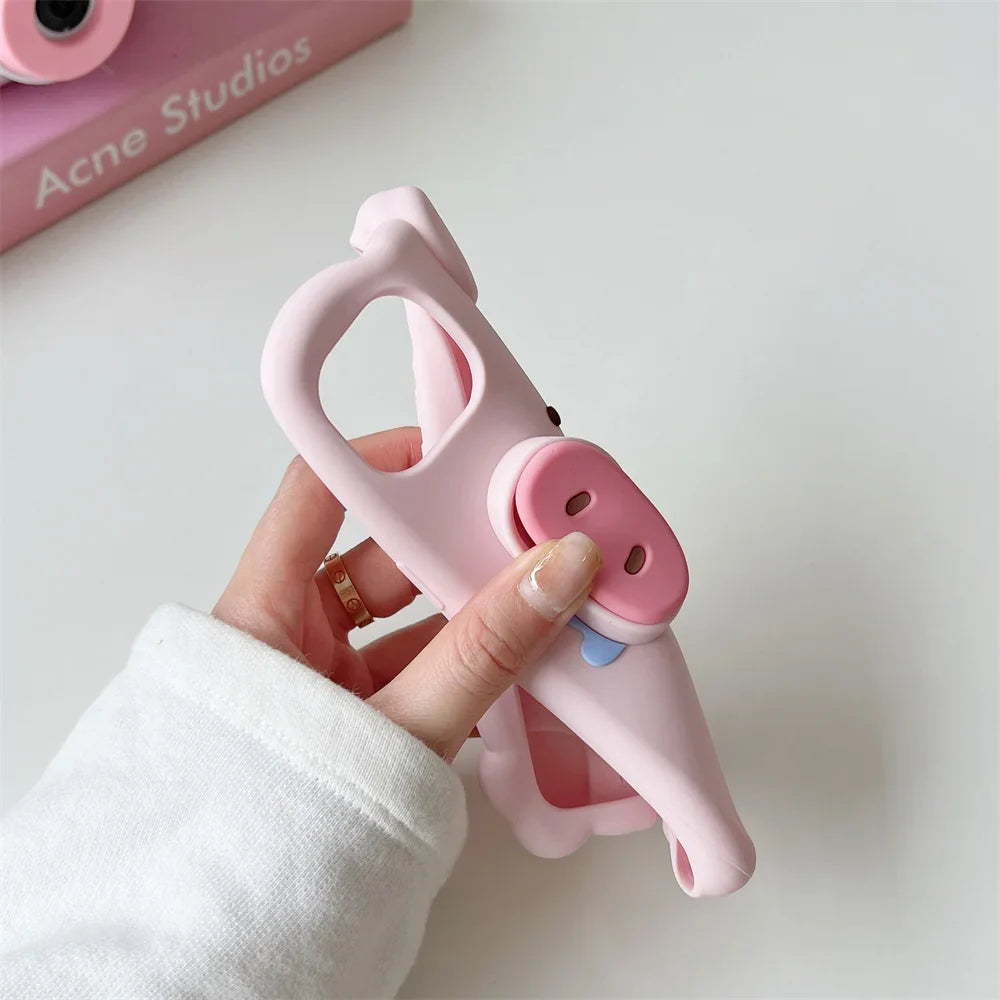 Kawaii Cartoon Pig Phone Case