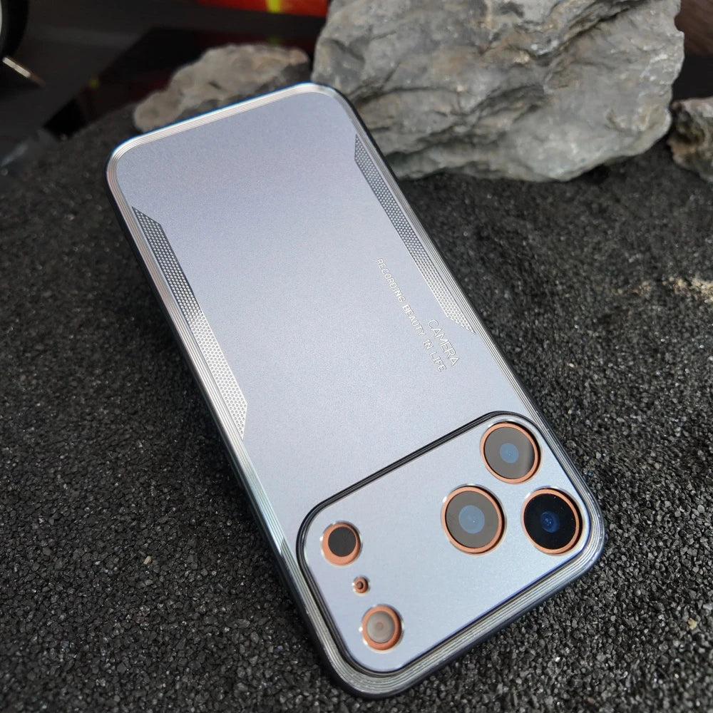 Shockproof Alloy Matte Metal Phone Case For iPhone
