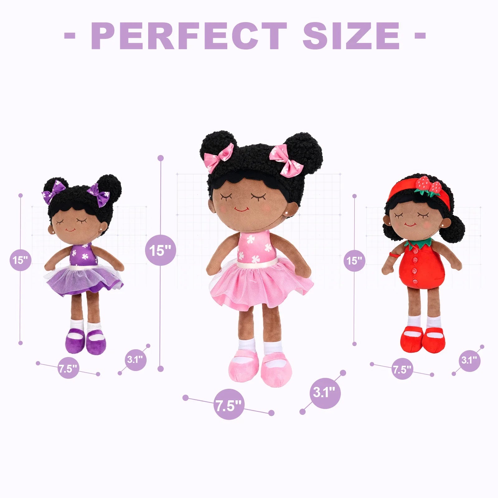 African American Plush Doll Dora