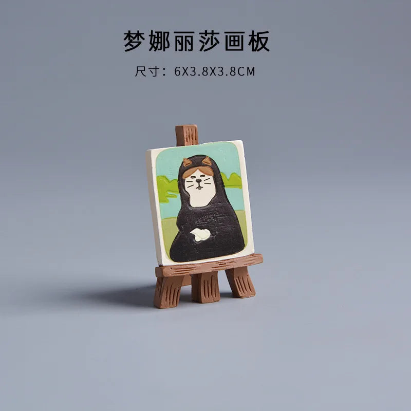 Japanese Cat Statue Miniature Fairy Garden Decor