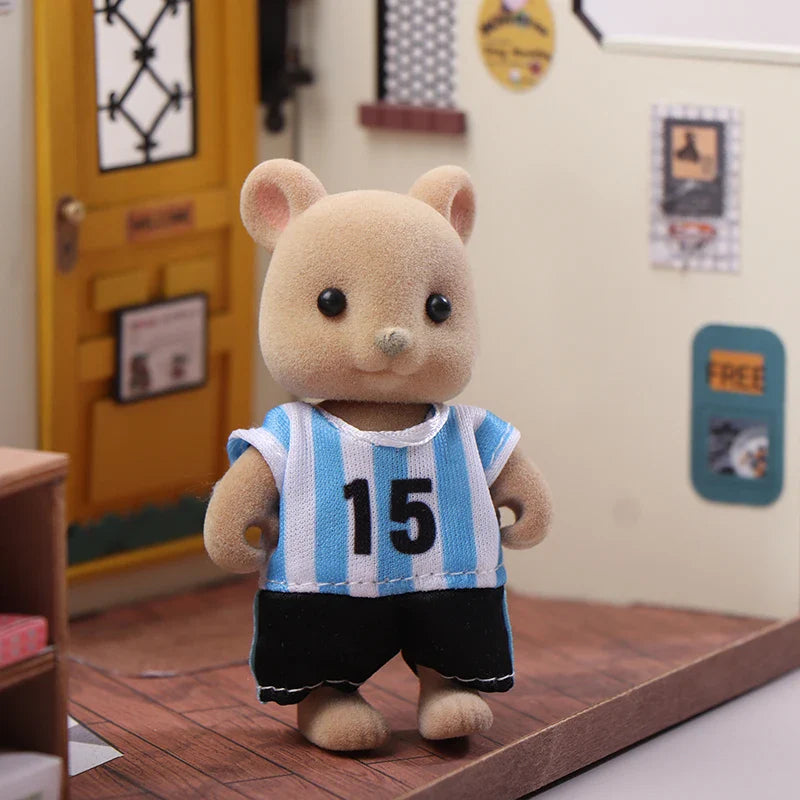 Miniature Dollhouse Rabbit Family Critters – DIY Playset for Kids