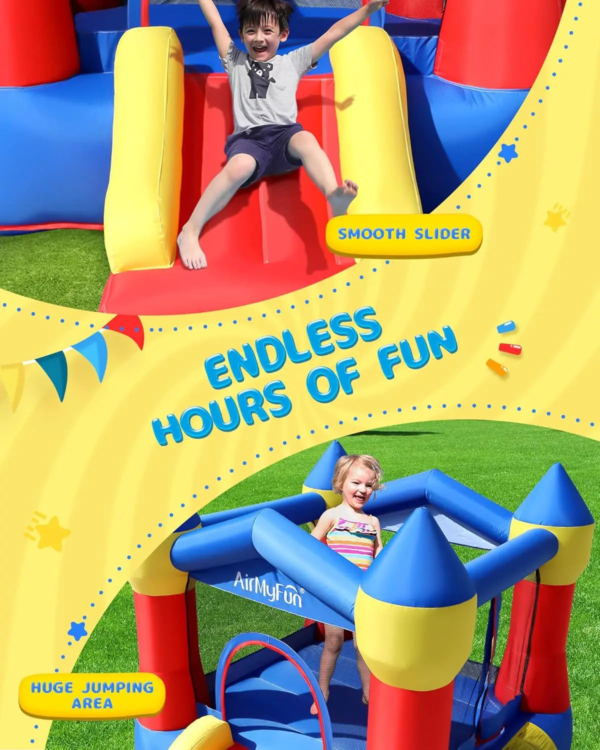 Inflatable Bounce House with Slide