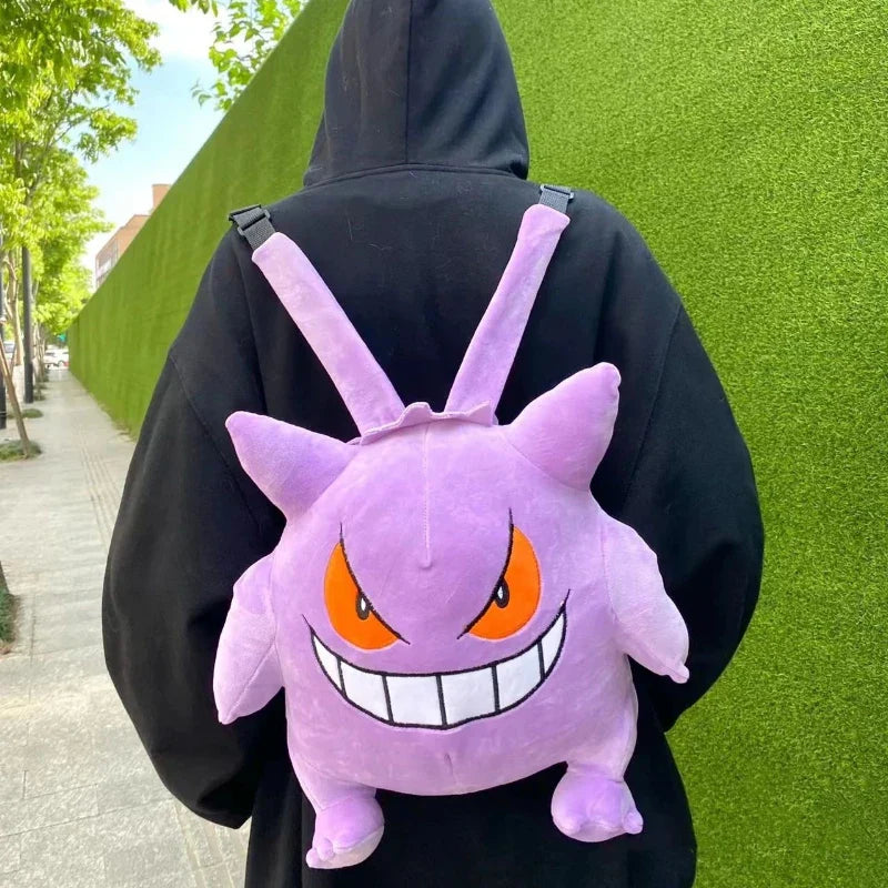 Pokemon Gengar Plush Backpack Cosplay School Bag