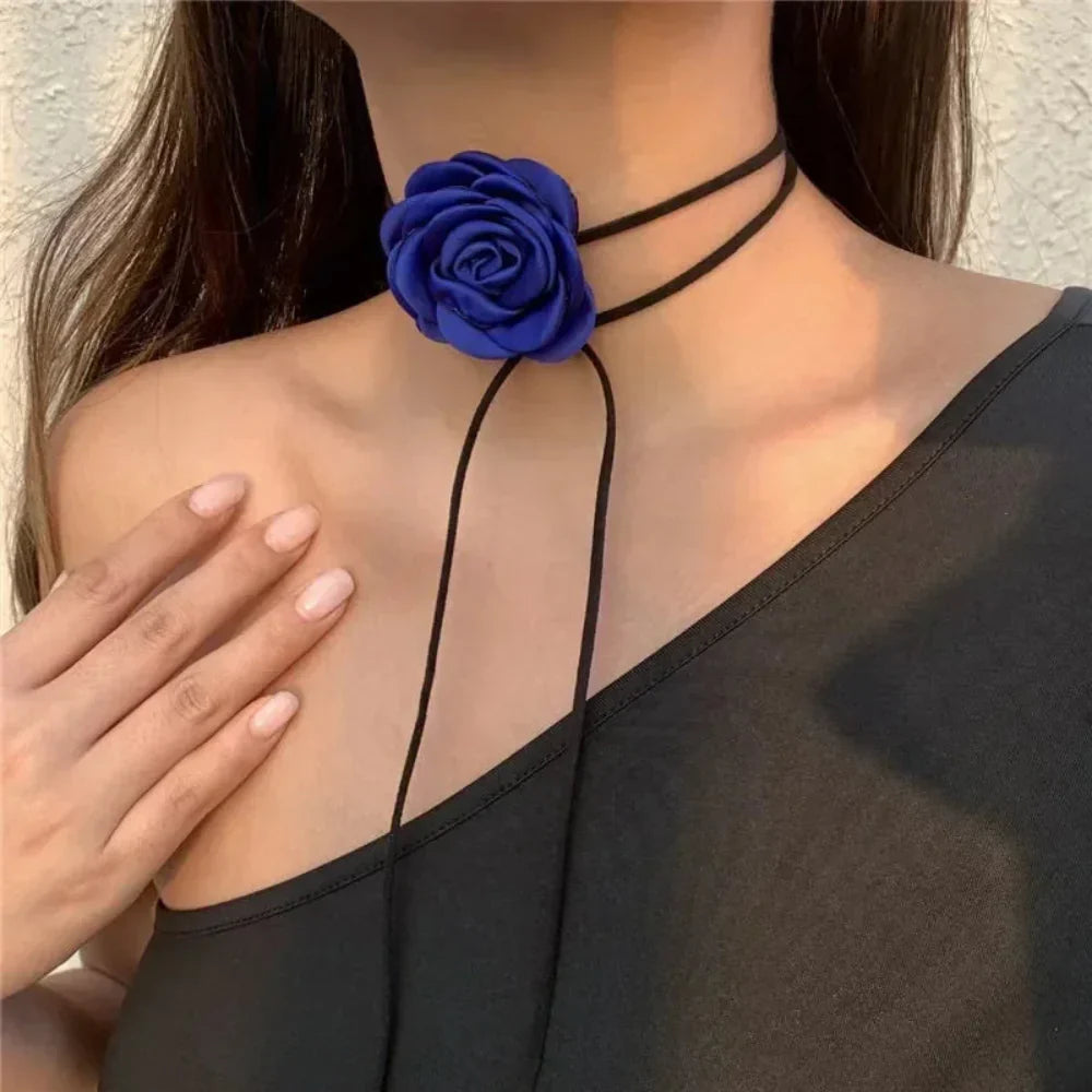 Punk Rose Choker Neck Tie