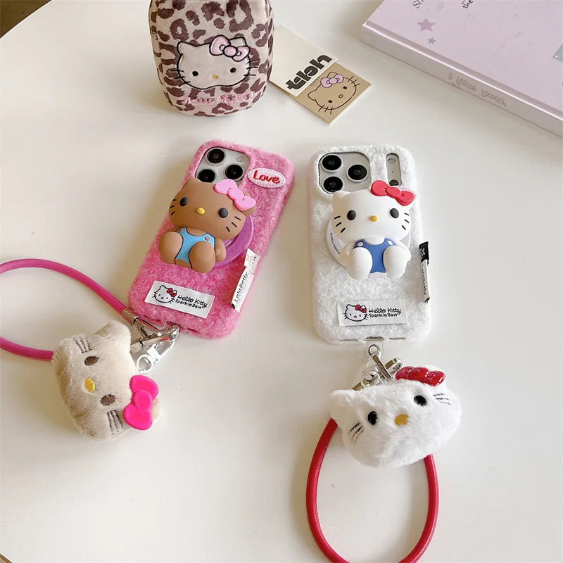 Fashion Winter Cloth Fabrci Magnetic Phone Case For iPhone