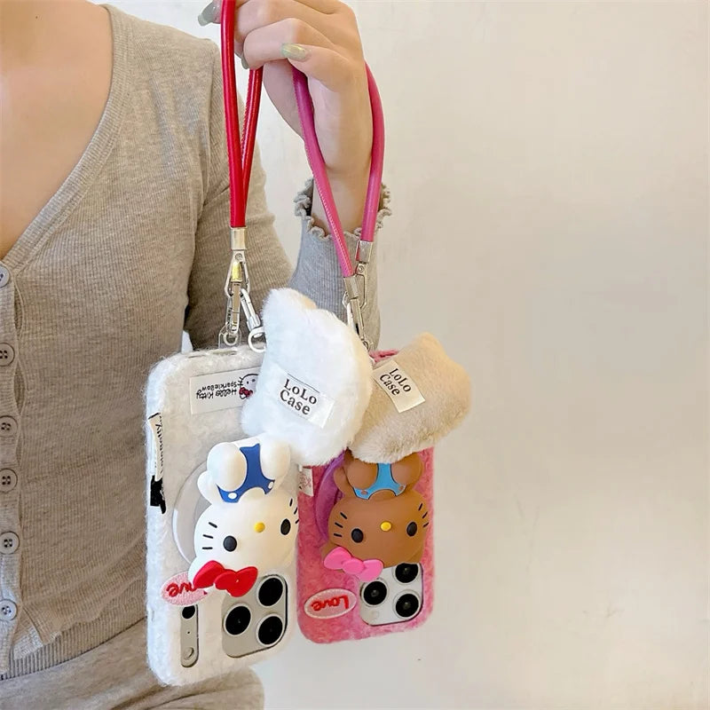 Fashion Winter Cloth Fabrci Magnetic Phone Case For iPhone