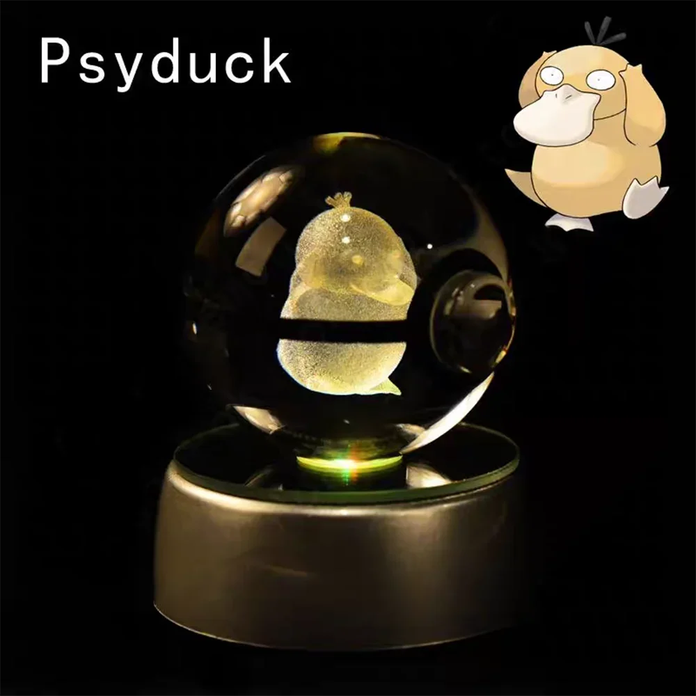 3D Pokemon Crystal Ball LED Night Light
