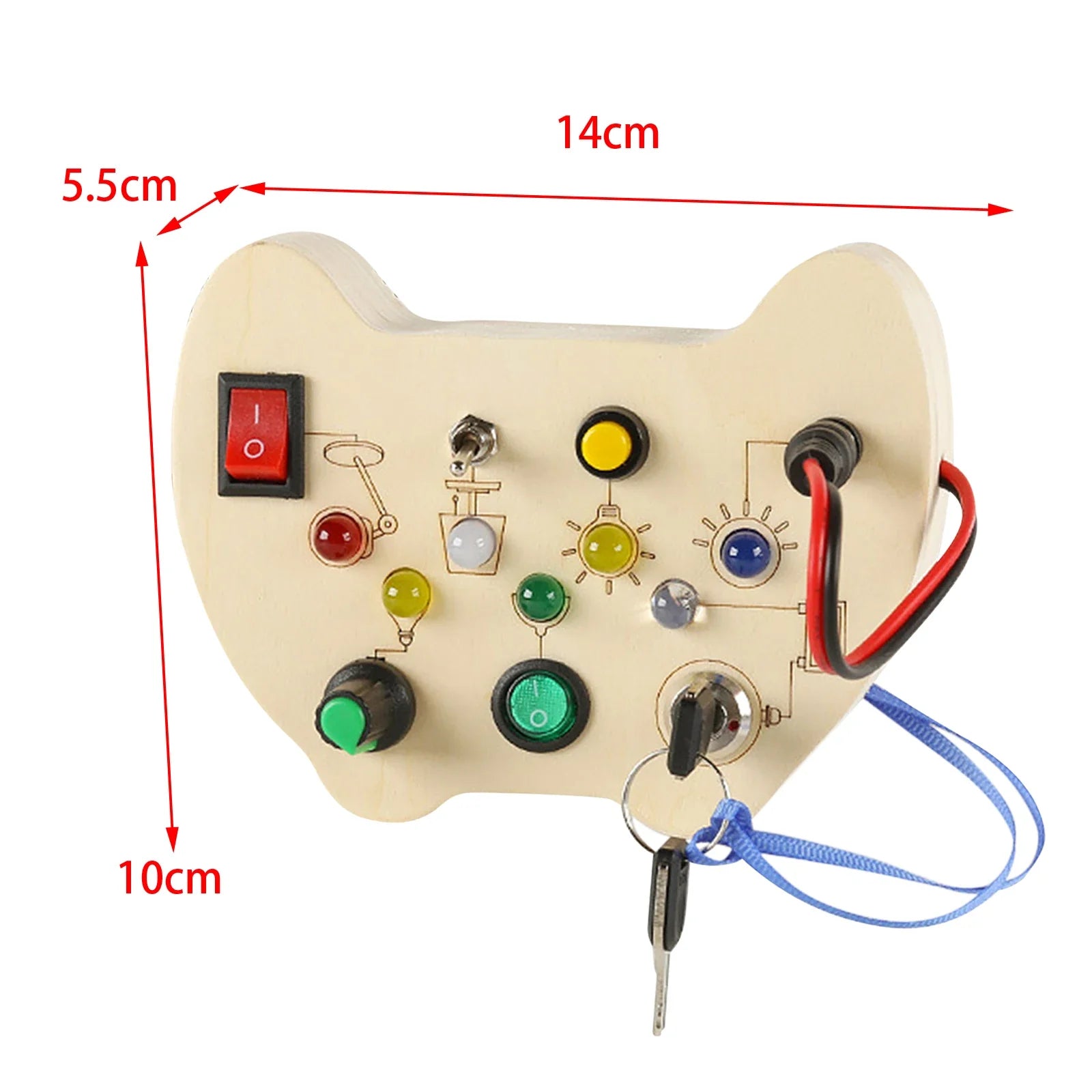 LED Light Switch Busy Board – Educational Toy for Toddlers