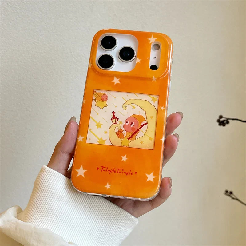 Lovely Orange Star Phone Case For iPhone