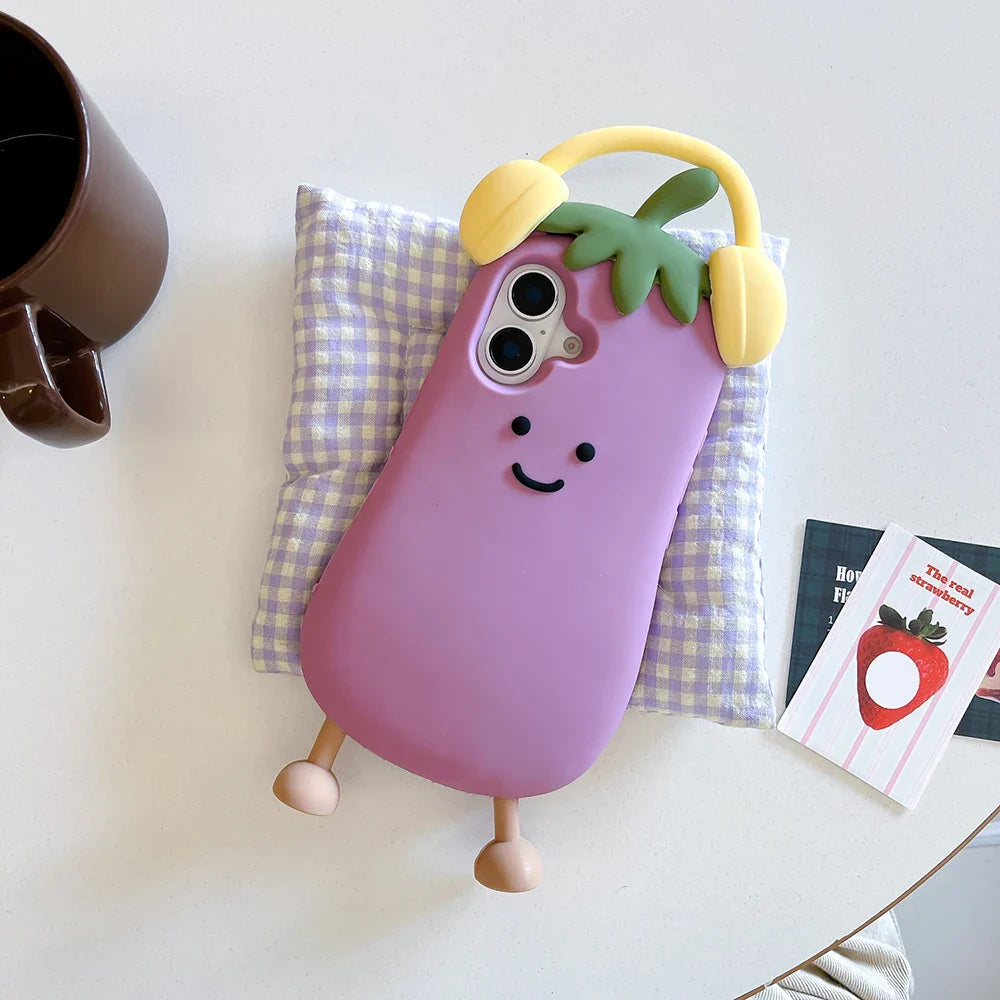 Funny Vegetable Eggplant Phone Case