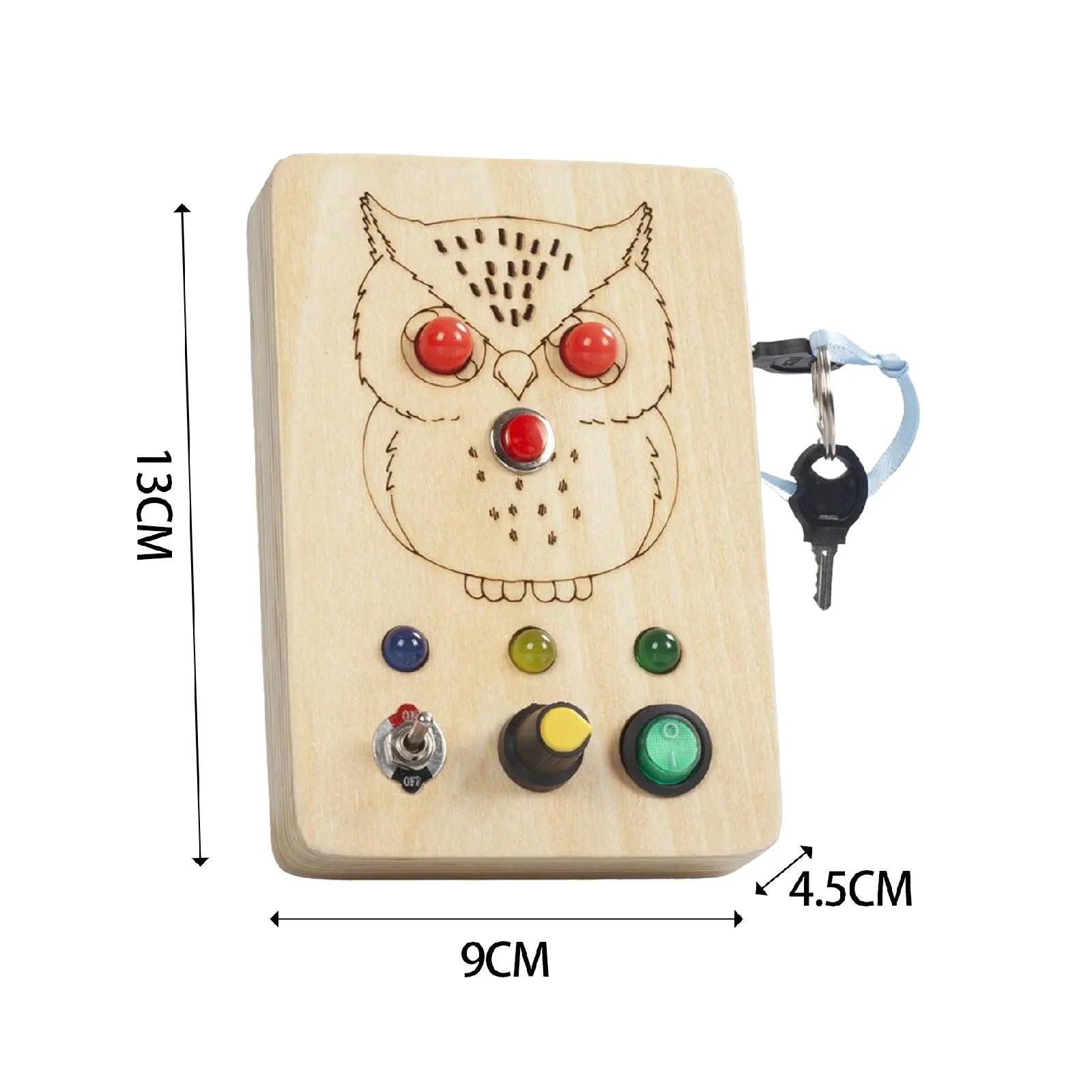 LED Light Switch Busy Board – Educational Toy for Toddlers
