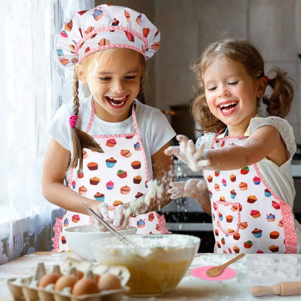 Kids Chef Costume Baking Play Set – Pretend Cooking Toys