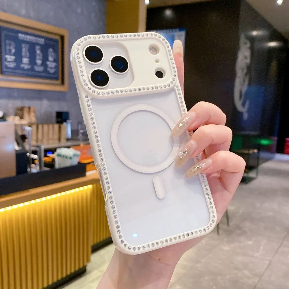 Glitter Rhinestones Laser Diamond Phone Case For iPhone