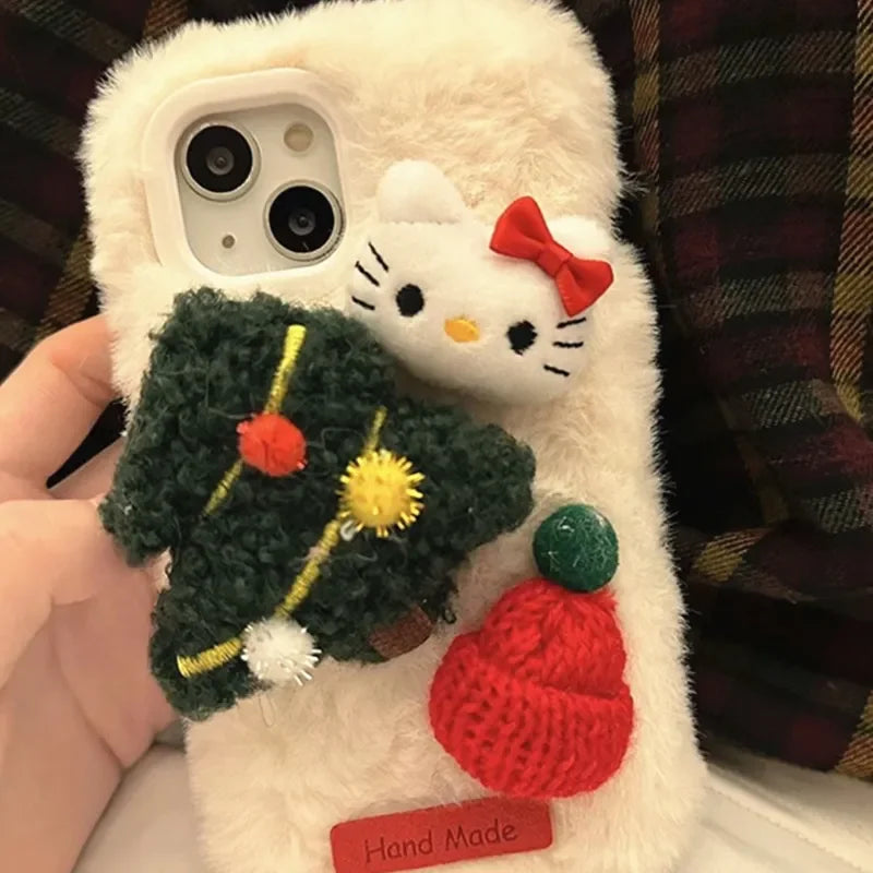 Sanrio Hello Kitty Plush Phone Case For iPhone Mobile Phone Pochacco Case