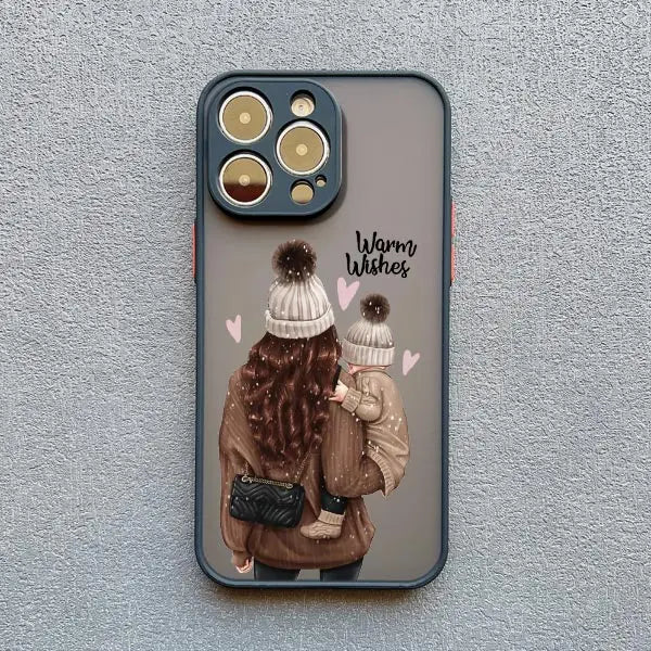 Super Mom Baby Girl Son Phone Case For iPhone