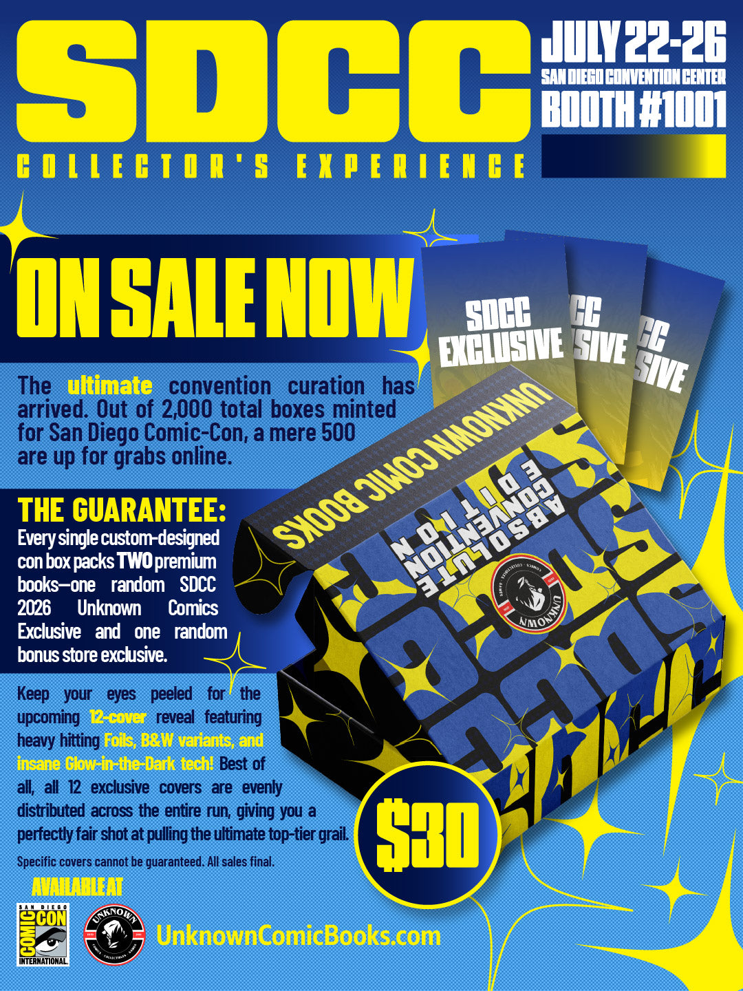 UNKNOWN COMICS SDCC 2026 MYSTERY EXCLUSIVE BOX (07/29/2026)