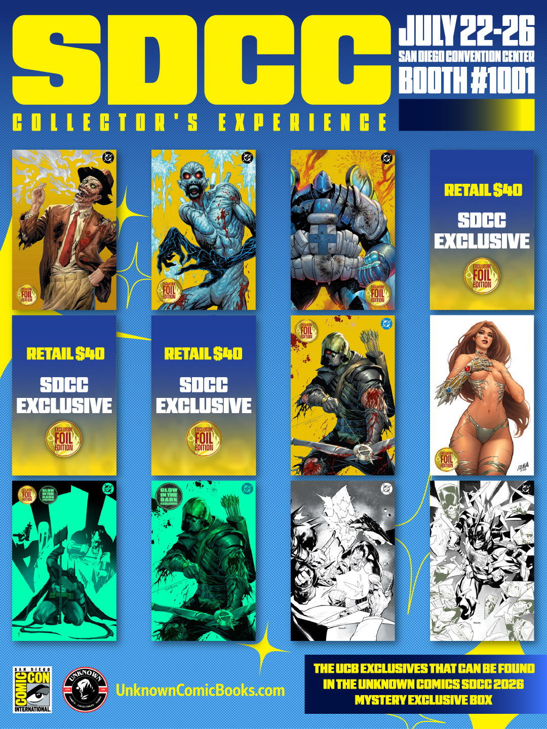 UNKNOWN COMICS SDCC 2026 MYSTERY EXCLUSIVE BOX (07/29/2026)