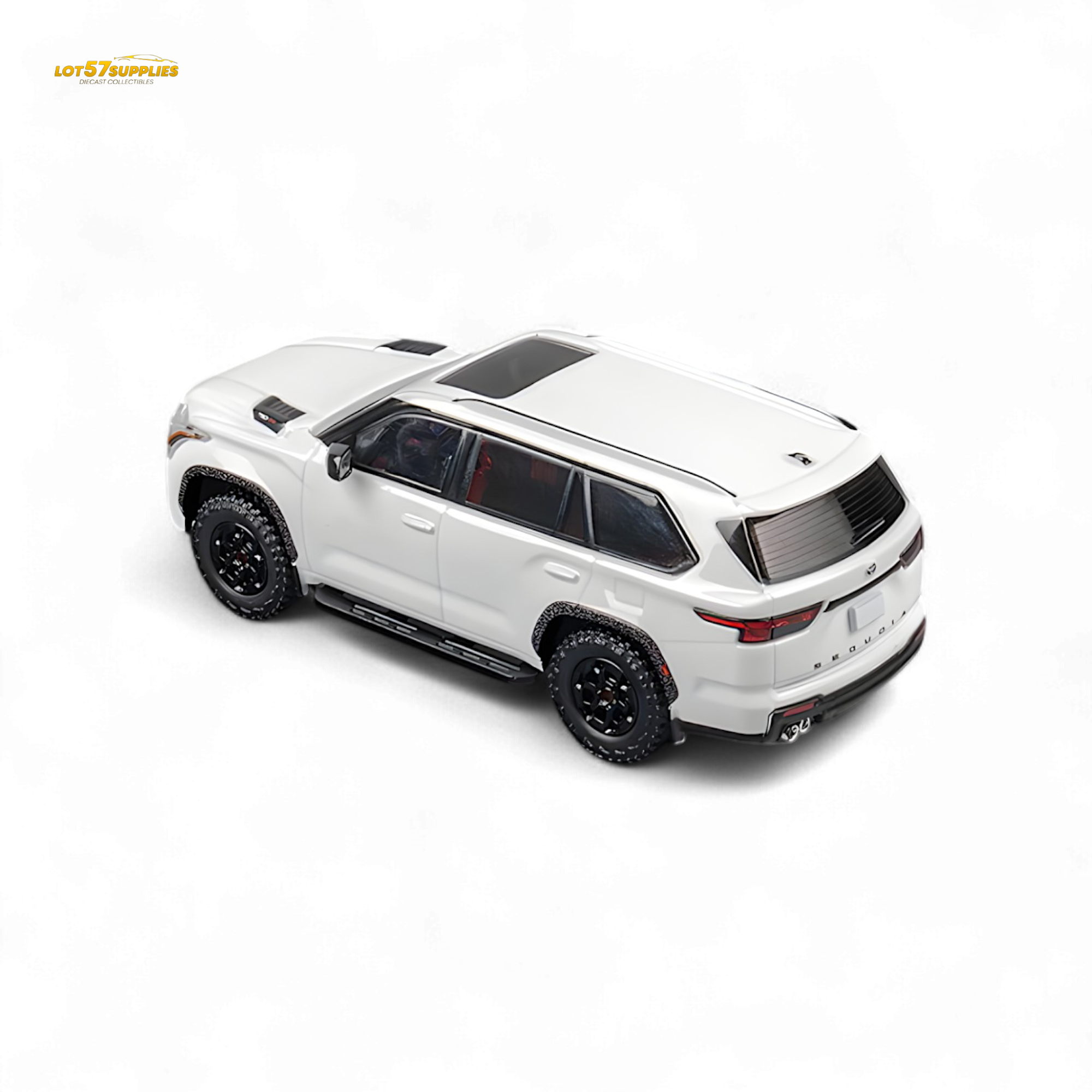 CM MODEL Toyota sequoia pearl white 1:64
