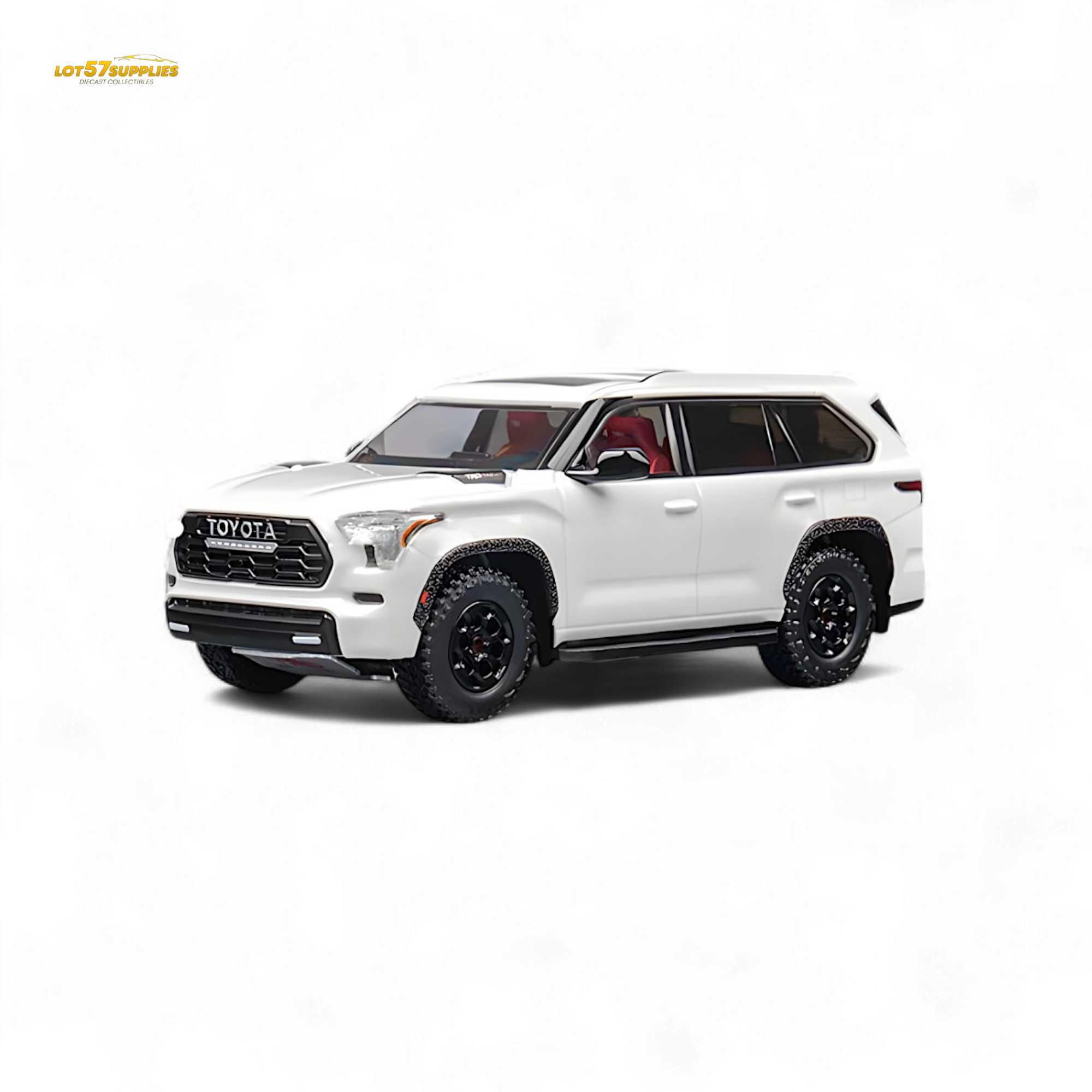 CM MODEL Toyota sequoia pearl white 1:64