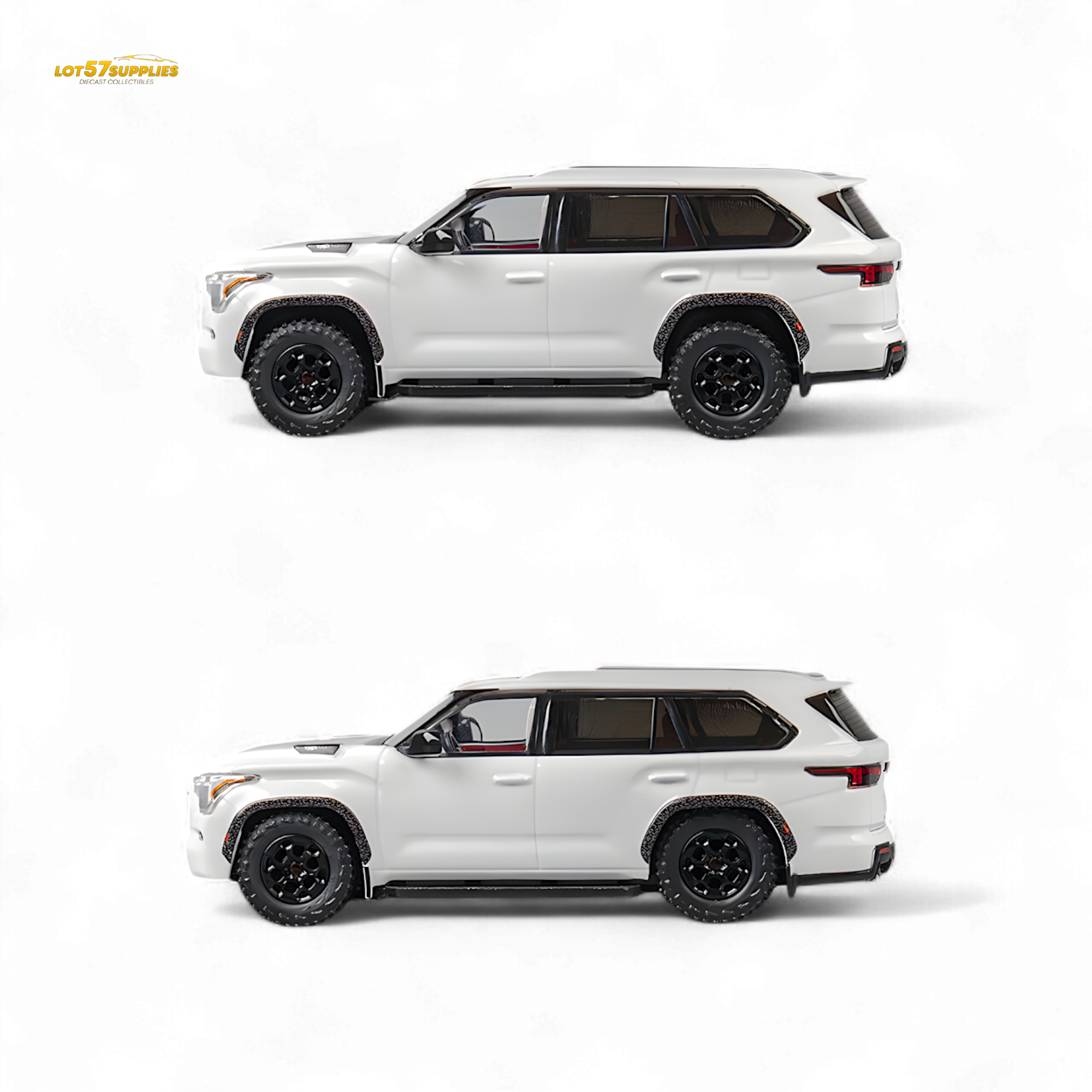 CM MODEL Toyota sequoia pearl white 1:64