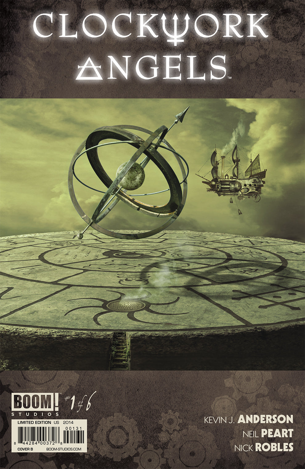 RUSH CLOCKWORK ANGELS #1 B Boom 2014 1:15 Hugh Syme Variant Neil Peart