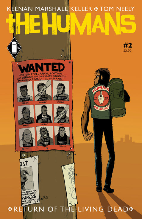 Humans #2 Image 2014 NM+ 9.6 Tom Neely Keenan Marshal Keller Wanted Poster