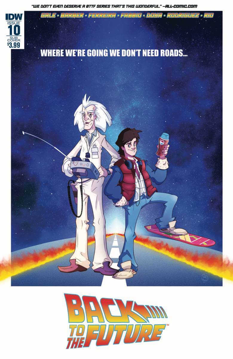 Back To The Future 10 B IDW 2016 NM Philip Murphy Sub Variant