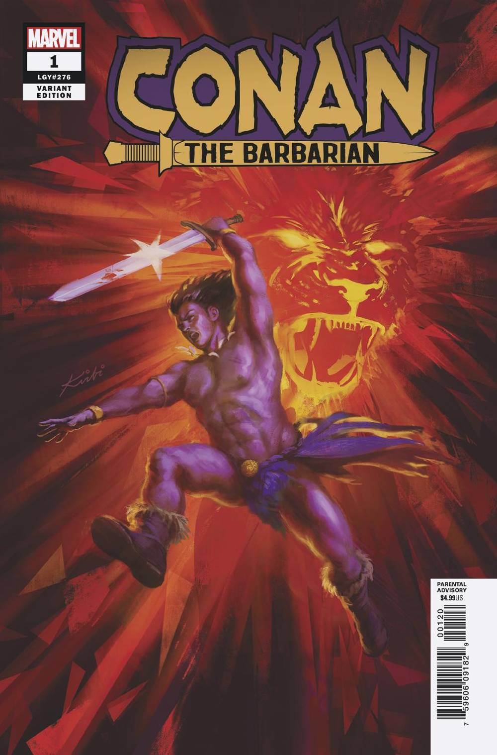CONAN THE BARBARIAN #1 D Marvel Kirbi Fagan Variant (01/02/2019)